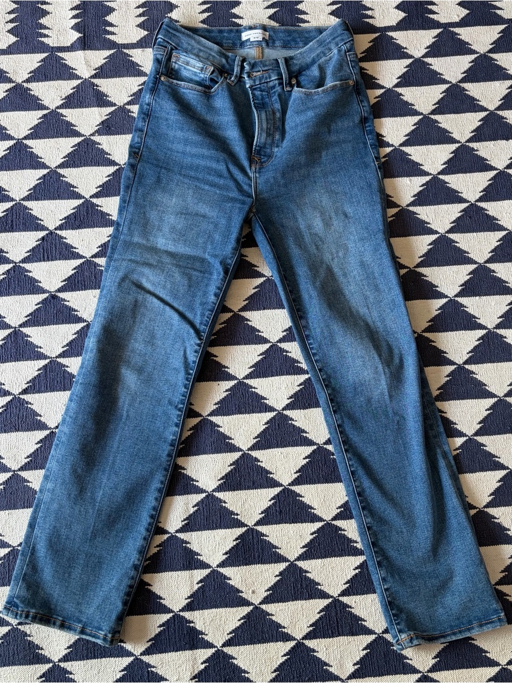 Classic Straight-Leg lighter Blue Denim good American Jeans